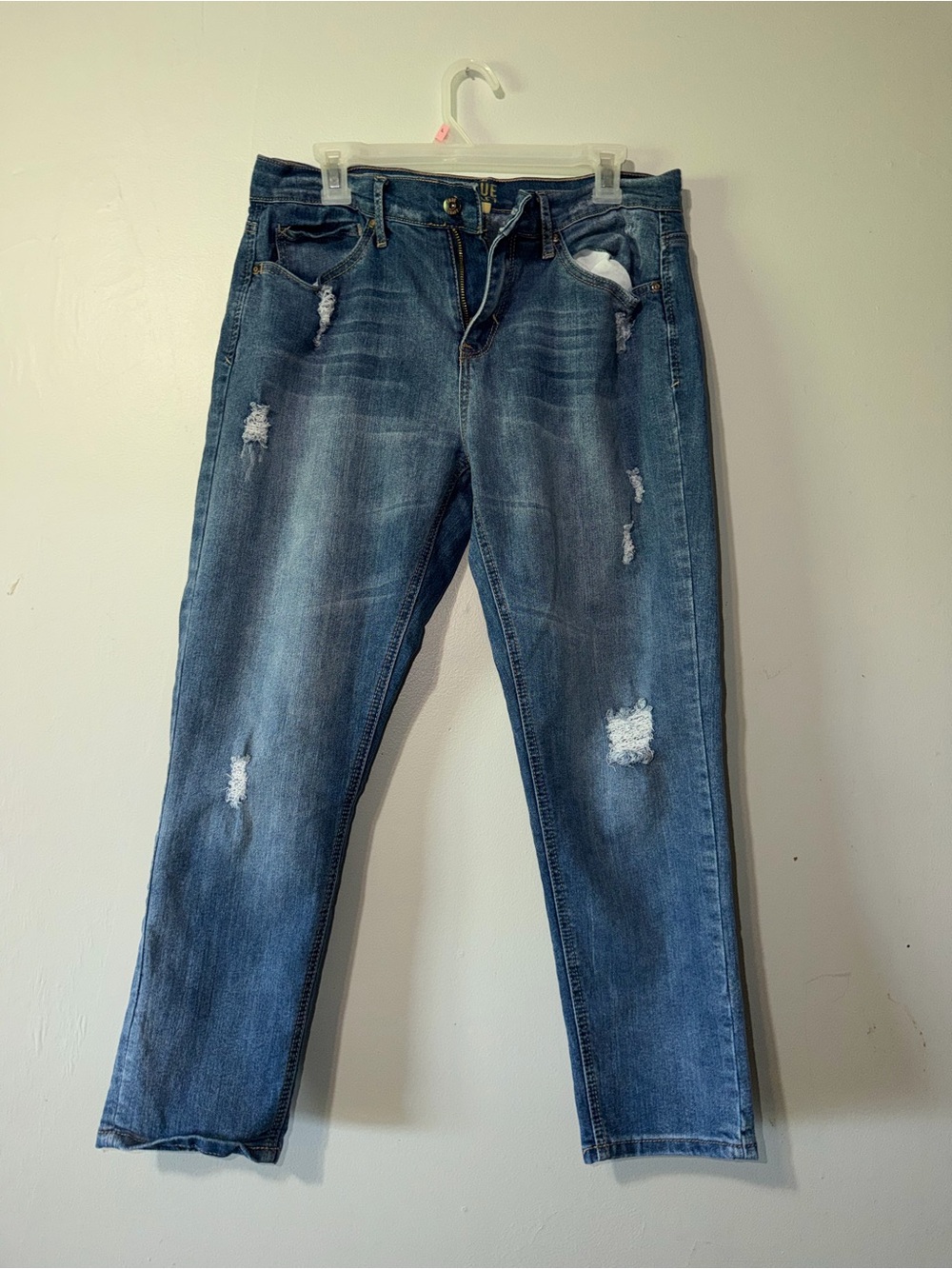 True Craft Blue Denim Jeans with Gold Logo